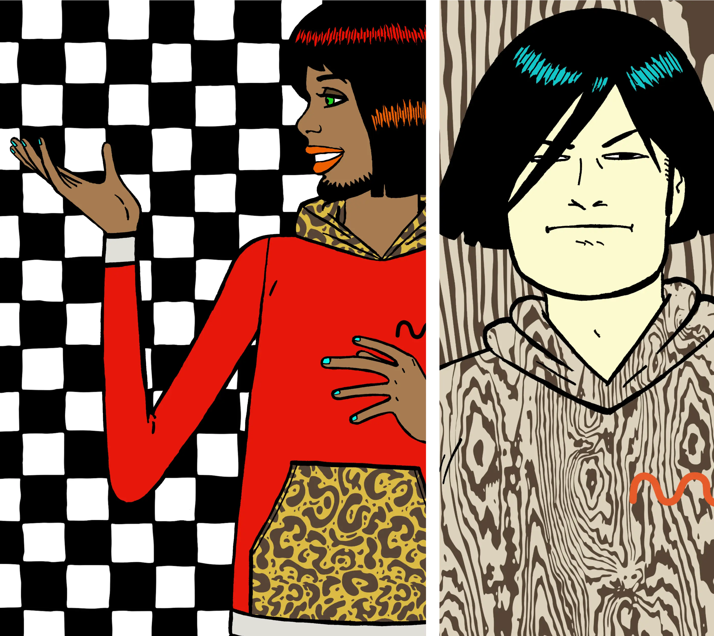 coloring in artworks